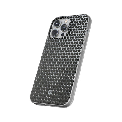 Silver Lite Phone Case for iPhone - Brutalist Steel Mesh