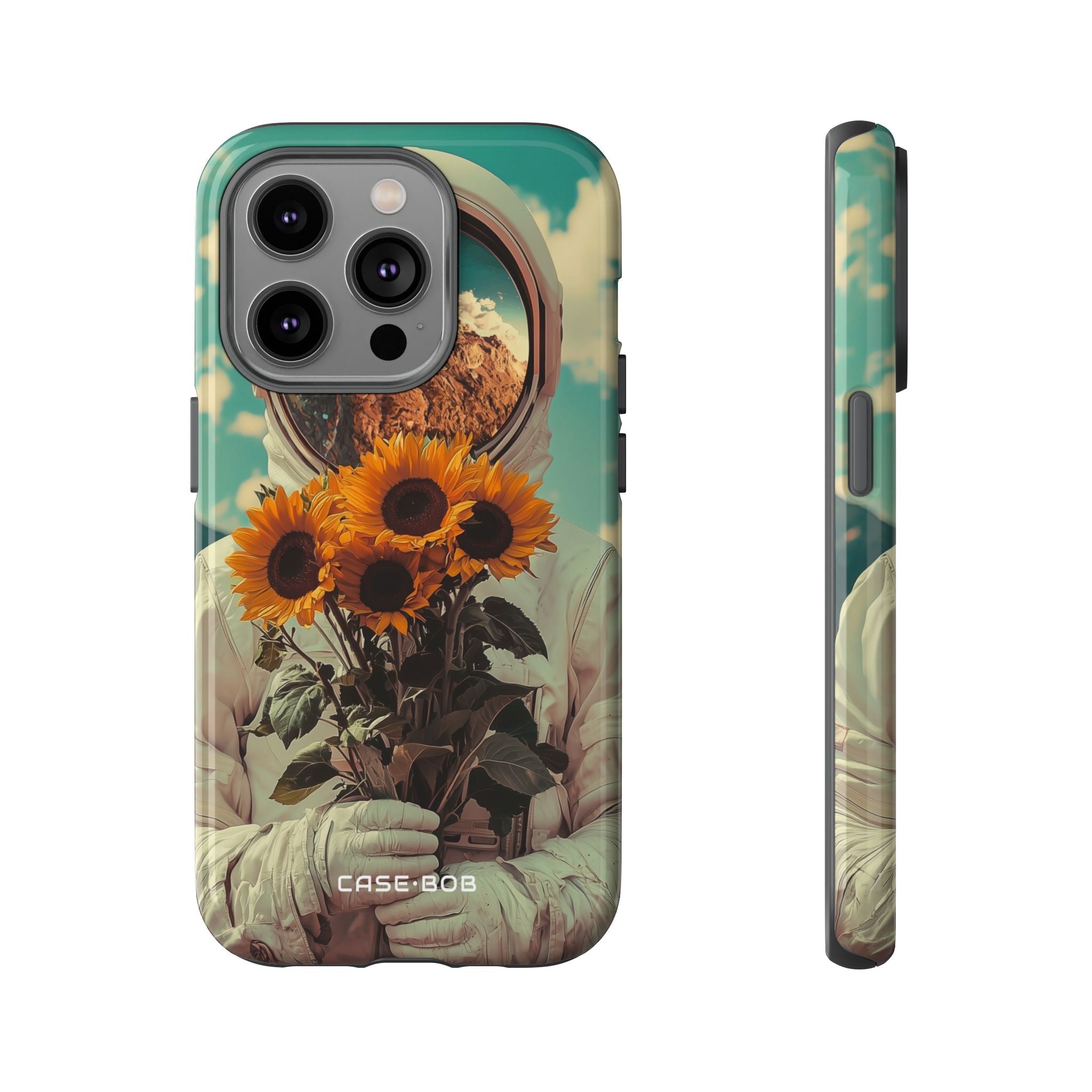 Sunflower Astronaut iPhone 14 Pro Case - Tough