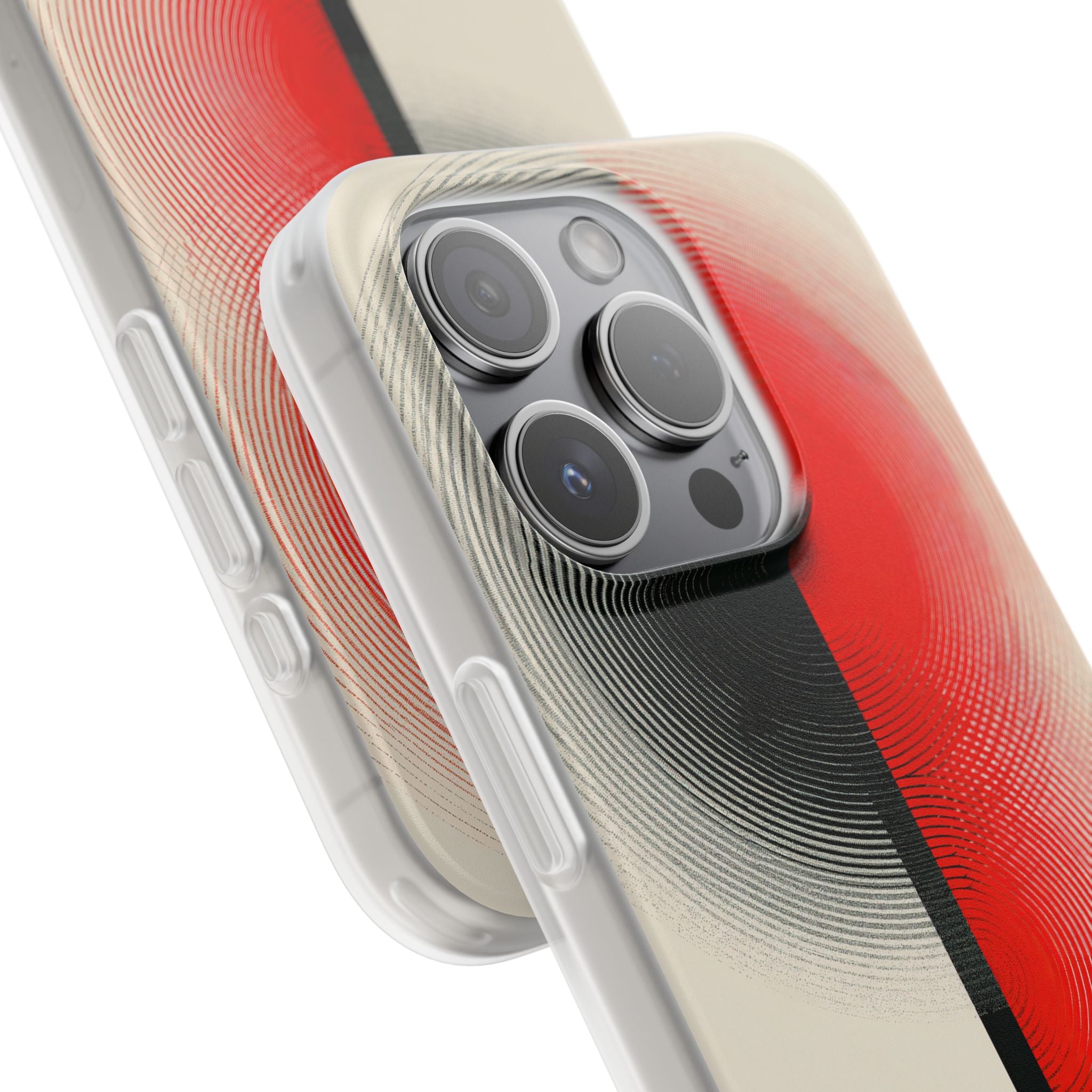 Red Lite Phone Case for iPhone - Split Signal Red