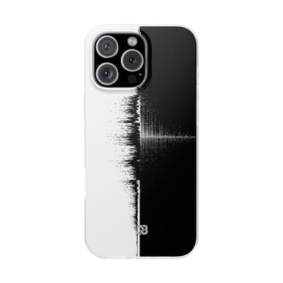 Black Lite Phone Case for iPhone - Static Signal Split