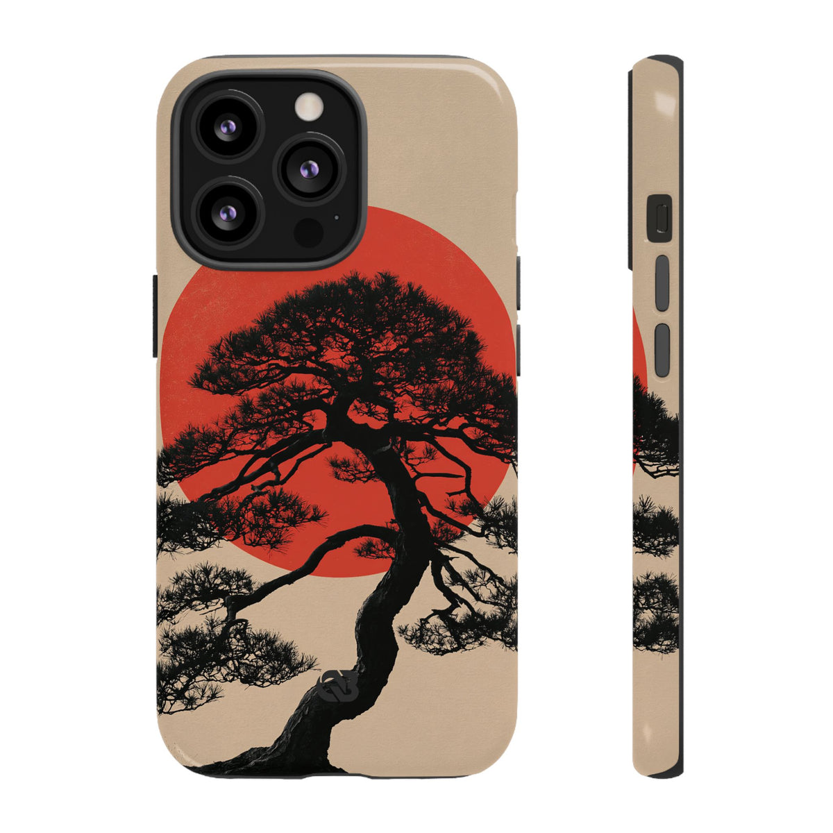 Crimson Pine Solitude · Tough Phone Case for iPhone · Beige