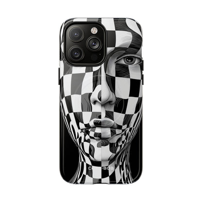 Checkered Face iPhone 14 Pro Max Case - Tough+