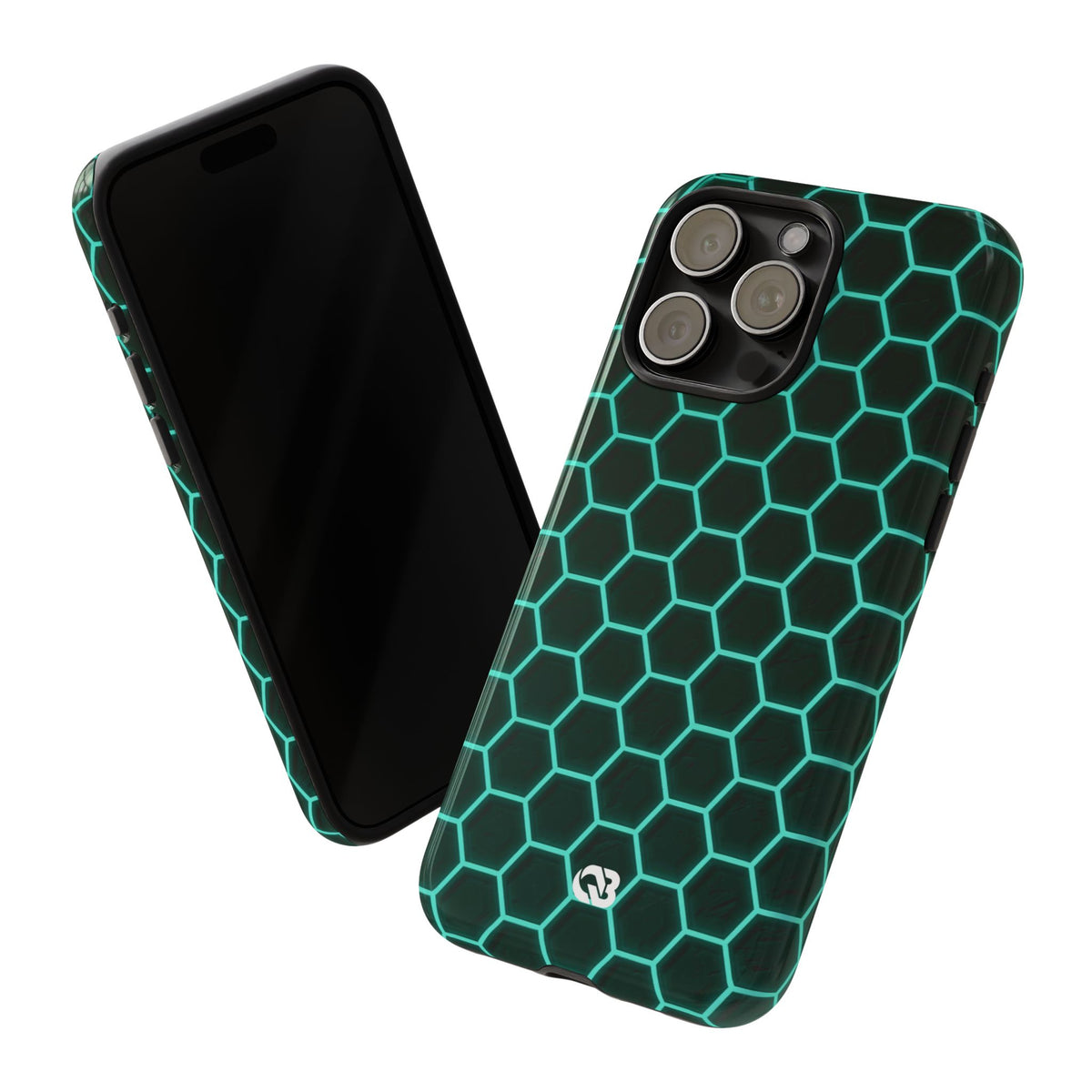 Neon Hex Spectrum · Tough Phone Case for iPhone · Teal