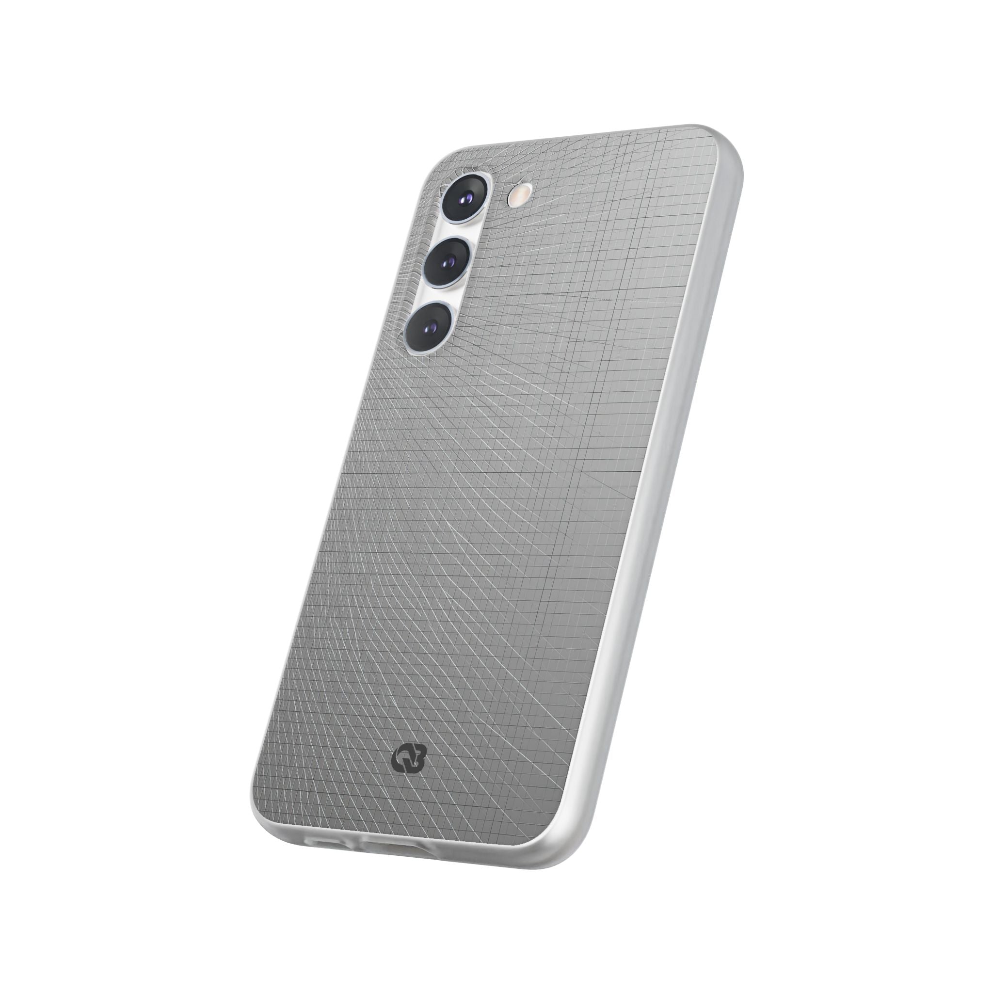 Grey Lite Phone Case for Samsung - Chrome Mesh Warp