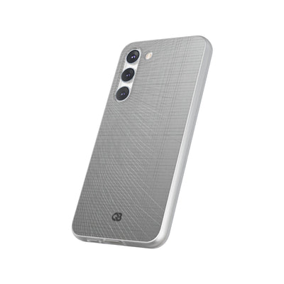 Grey Lite Phone Case for Samsung - Chrome Mesh Warp