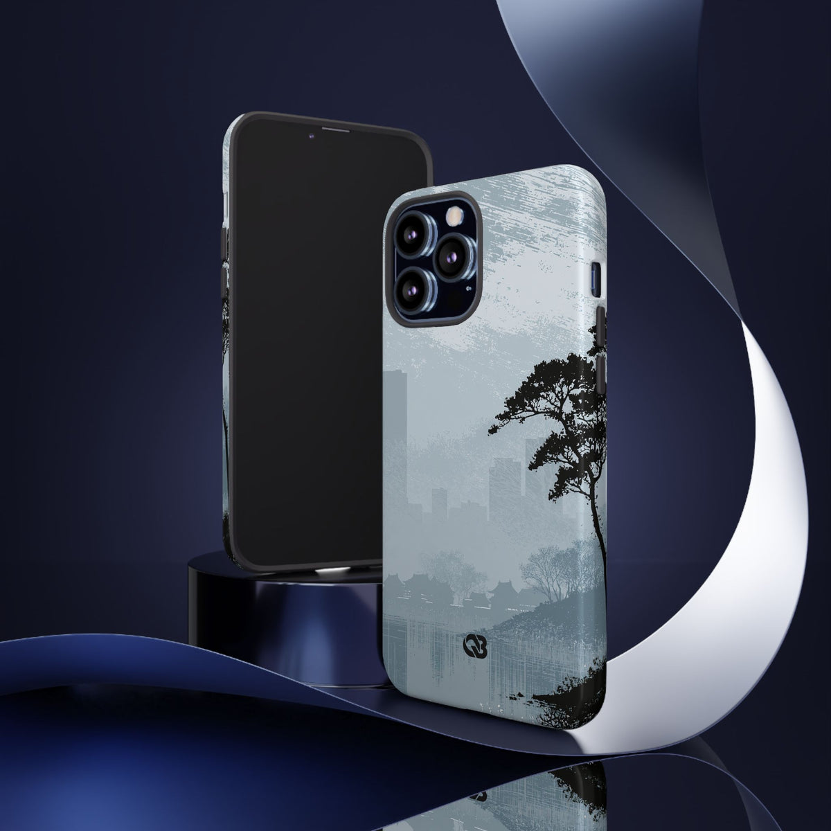 Misty Horizon · Tough Phone Case for iPhone · Blue