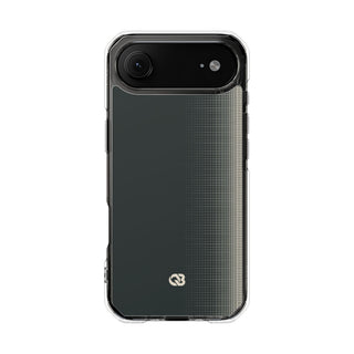 Grey Impact MagSafe Phone Case for iPhone - Charcoal Tech Grid