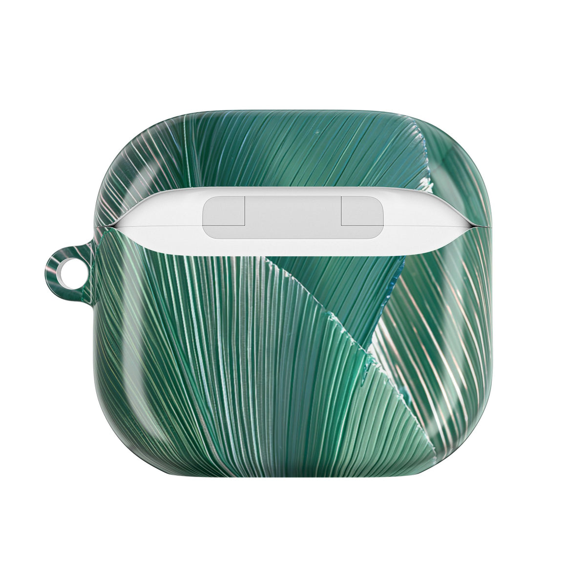 Translucent Fan Palm · Hard Case for AirPods & AirPods Pro · Teal