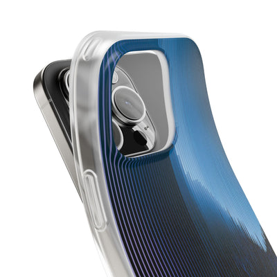 Blue Lite Phone Case for iPhone - Indigo Distortion Wave