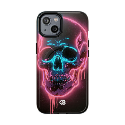 Neon Drip Skull · Tough 2.0 Magnetic Phone Case for iPhone · Black