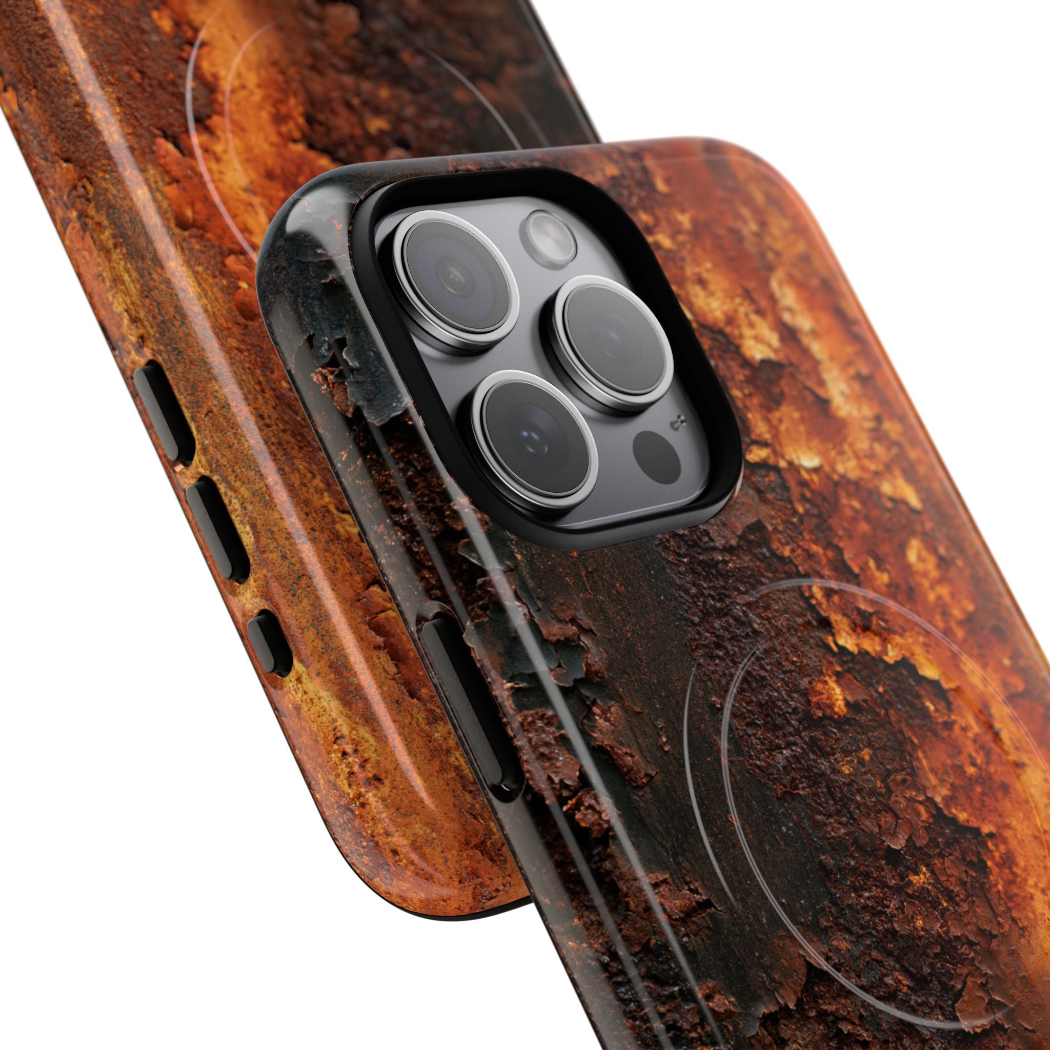 Orange Tough 2.0 Magsafe Phone Case for iPhone - Oxidized Iron Crust