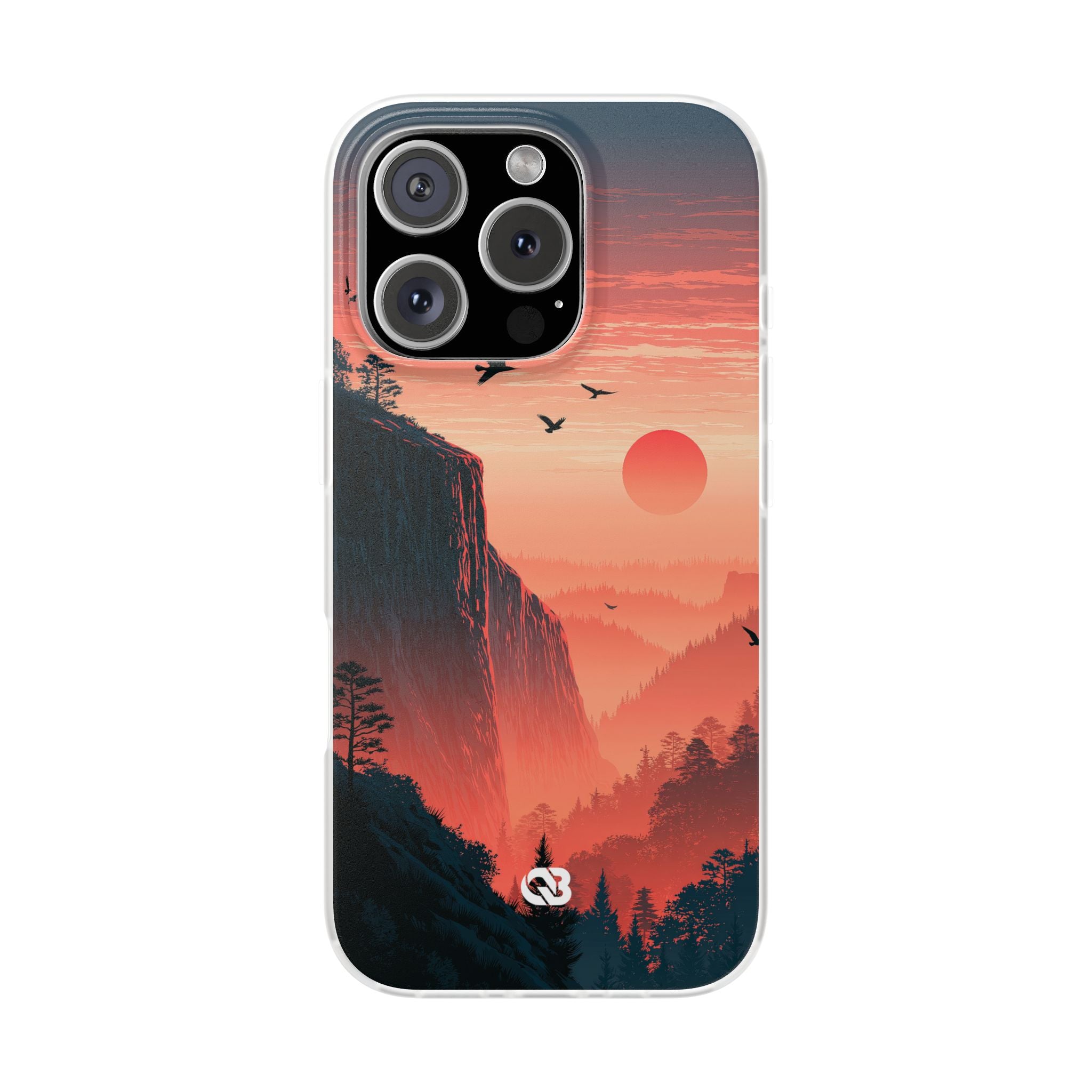 Orange Lite Phone Case for iPhone - Crimson Ridge Flight
