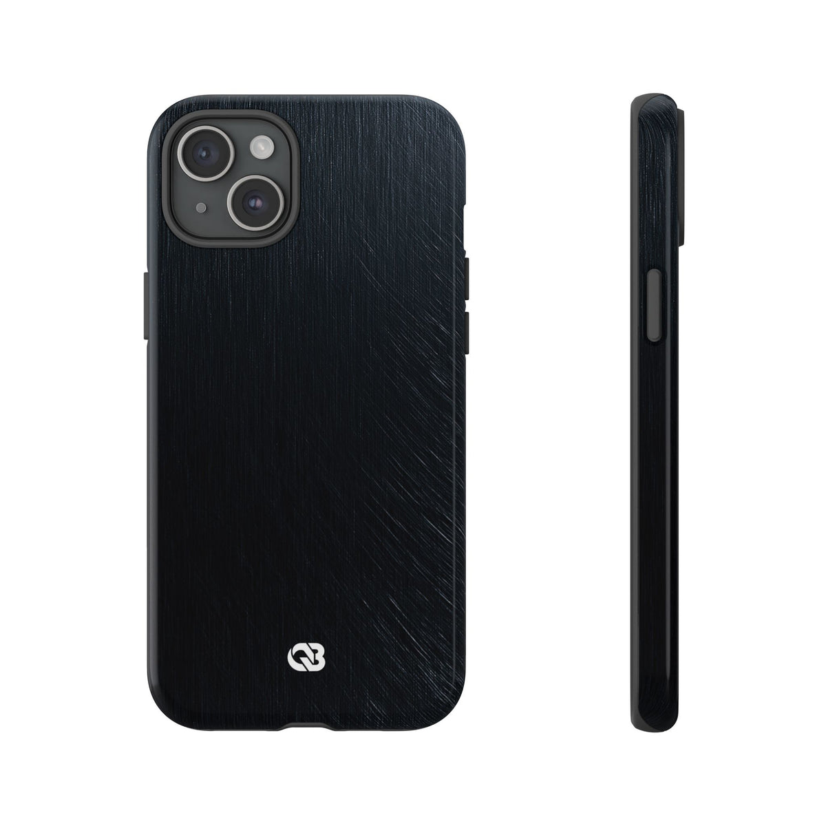 Brushed Obsidian Steel · Tough Phone Case for iPhone · Black