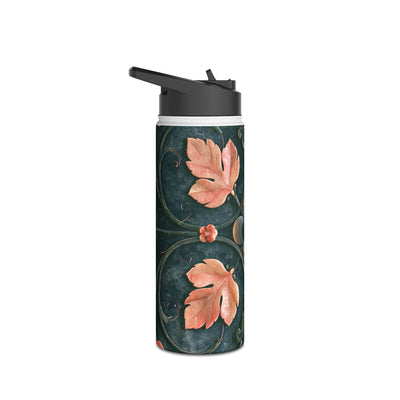 Florentine Rose Arabesque · Insulated Water Bottle · Green