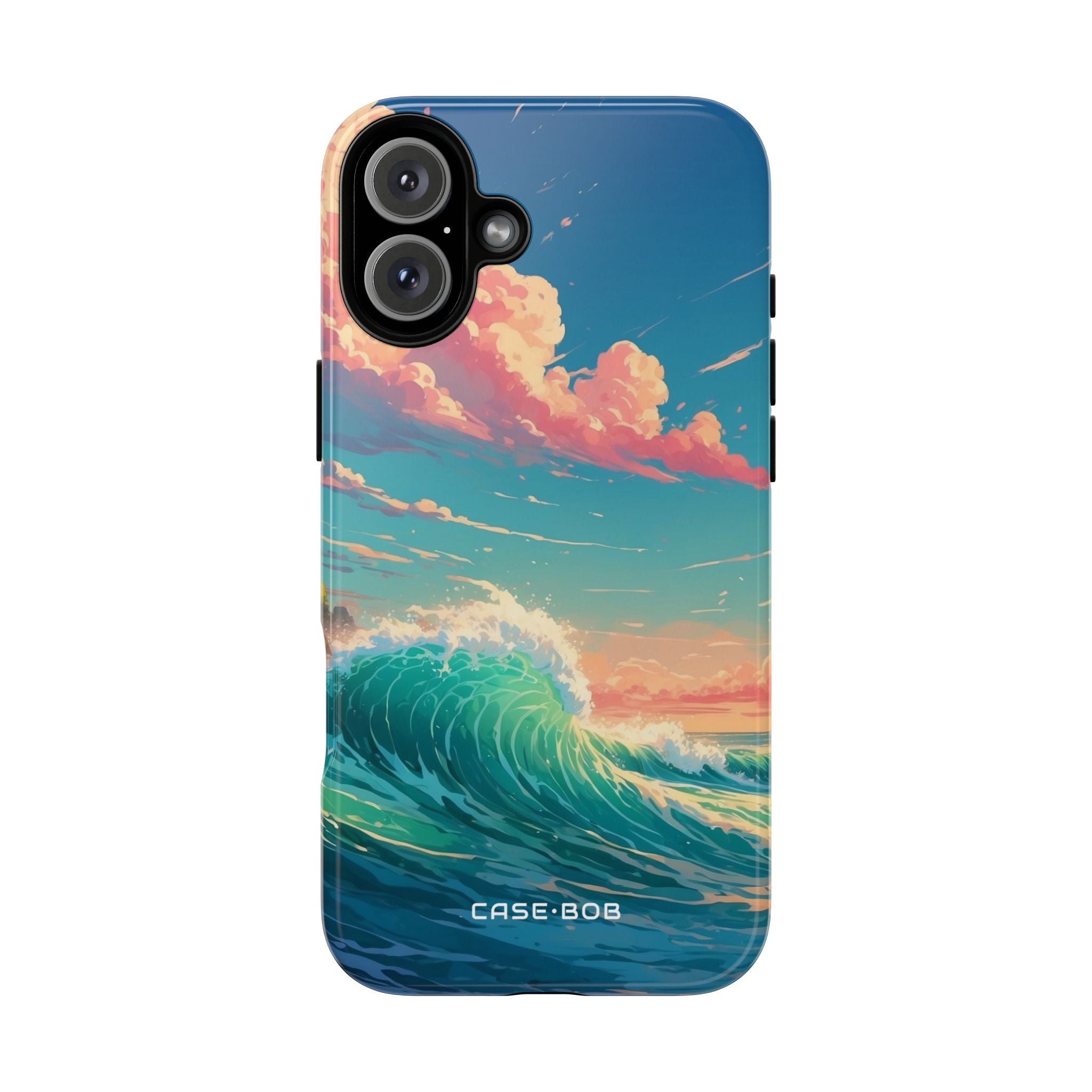 Turquoise Crest iPhone 16 Plus Case - Tough