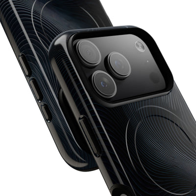 Black Tough 2.0 Magsafe Phone Case for iPhone - Obsidian Ridge Flux
