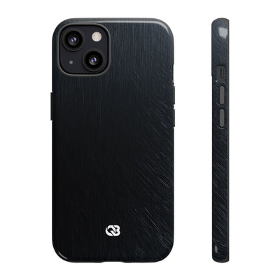 Brushed Obsidian Steel · Tough Phone Case for iPhone · Black