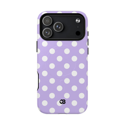 Lavender Polka Grid · Tough+ Phone Case for iPhone · Magsafe
