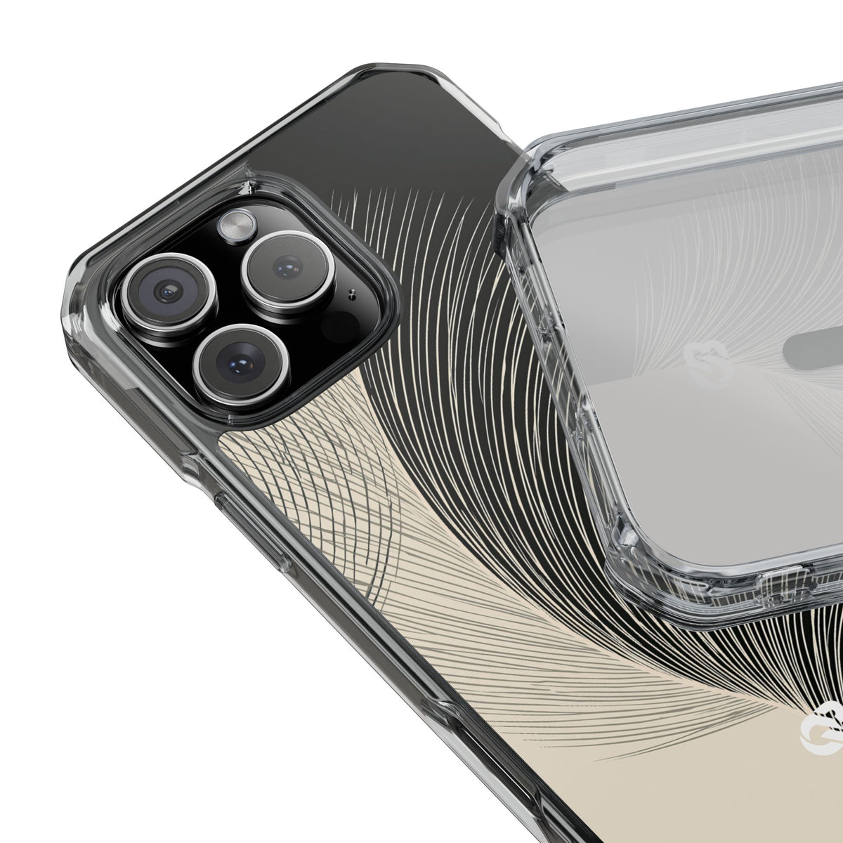 Minimal Frond Study · Clear Impact Magnetic Phone Case for iPhone ·  Black