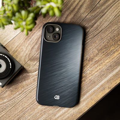 Brushed Obsidian Steel · Tough Phone Case for iPhone · Grey