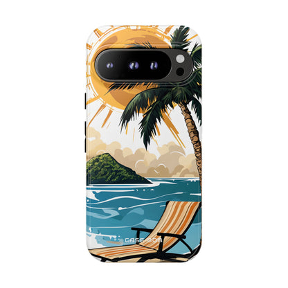 Sunny Palm Breeze Google Pixel 9 Pro Case - Tough