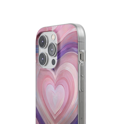 Radiant Heartbrush iPhone 14 Pro -pehmeä suojakotelo