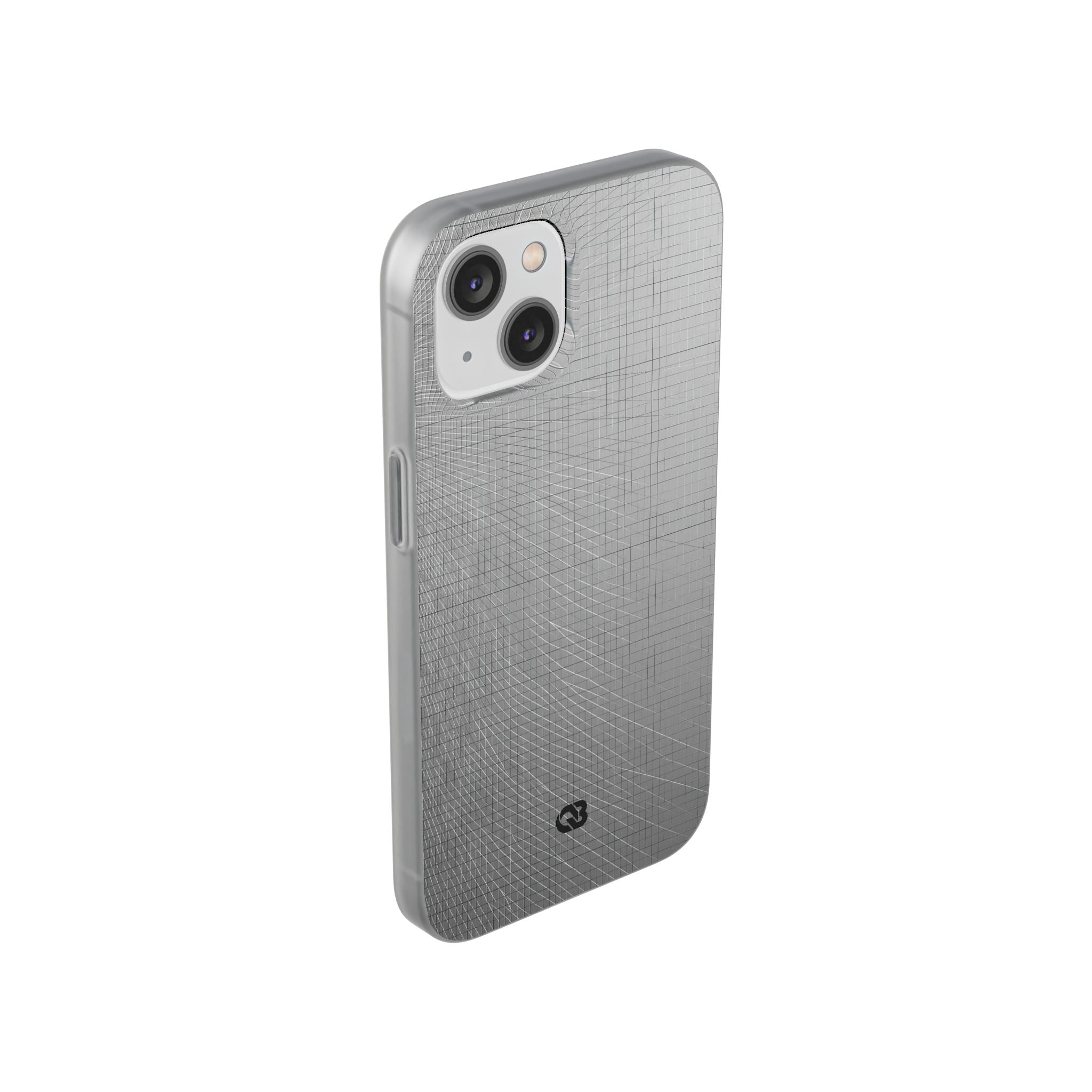 Grey Lite Phone Case for iPhone - Chrome Mesh Warp