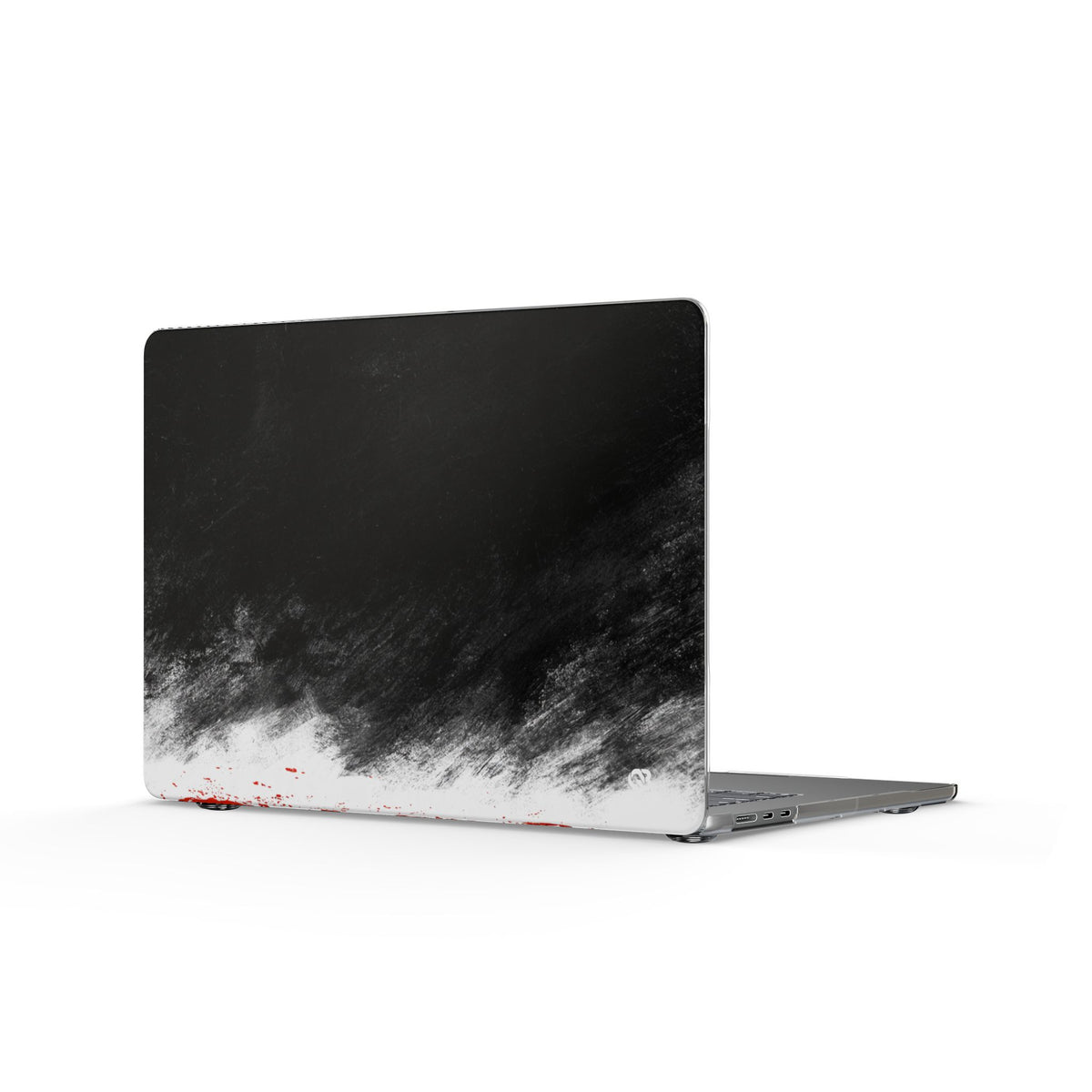 Crimson Horizon · Clear Hard Case for MacBook · Black