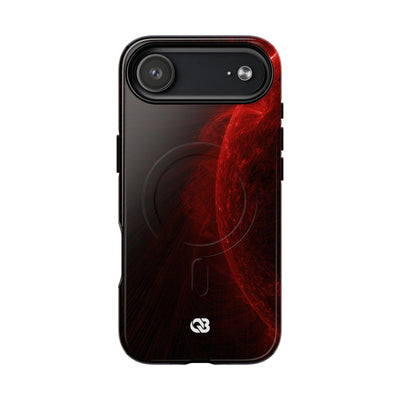 Red Tough 2.0 Magsafe Phone Case for iPhone - Solar Crimson Flare