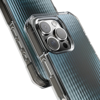 Blue Impact MagSafe Phone Case for iPhone - Glacial Reeded Glass