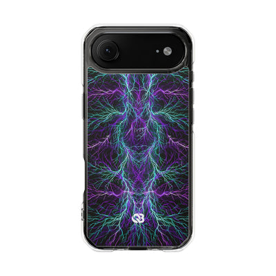 Electric Plasma Arbor · Clear Impact Magnetic Phone Case for iPhone · Purple
