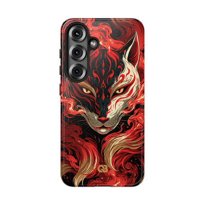Crimson Kitsune Spirit · Tough Phone Case for Samsung · Red