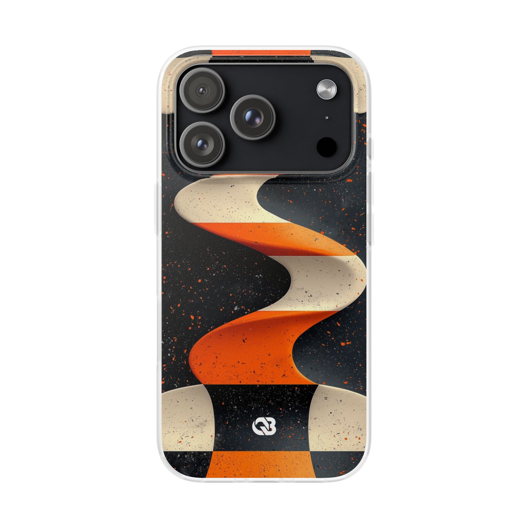 Orange Grit Twist · Coque de téléphone Soft pour iPhone