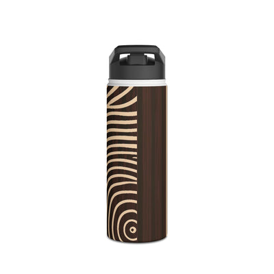 Timber Ring Contour · Insulated Water Bottle · Brown