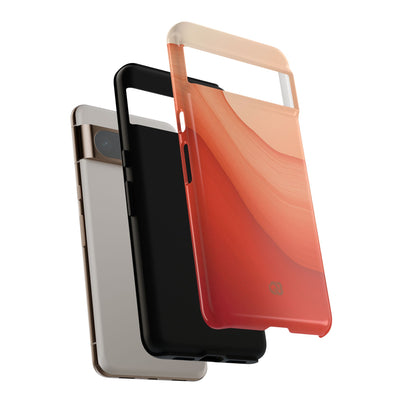 Terracotta Flow · Tough Phone Case for Pixel ·  Orange