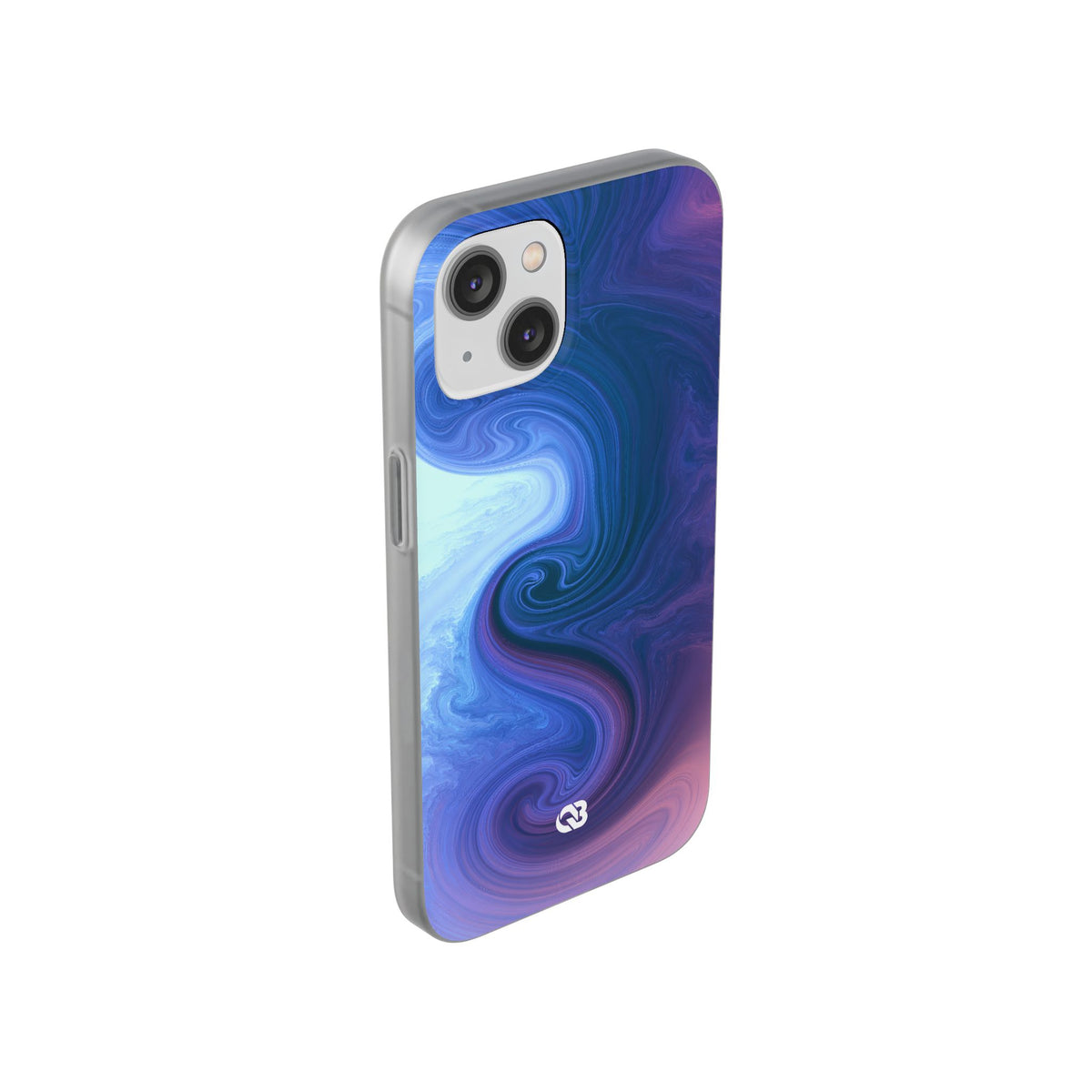Azure Fluid Swirl · Lite Phone Case for iPhone ·  Blue