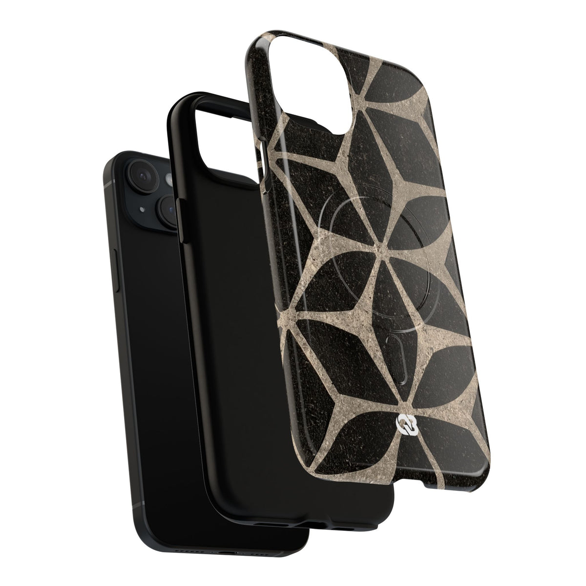 Concrete Mosaic Star · Tough 2.0 Magnetic Phone Case for iPhone · Black