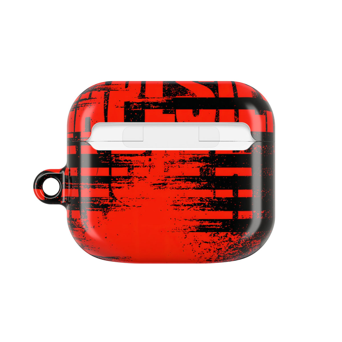 Crimson Redaction · Hard Case for AirPods & AirPods Pro · Black