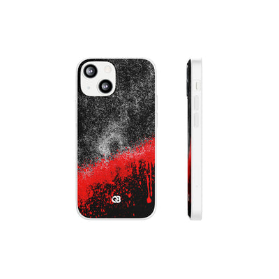 Crimson Noir Drip · Lite Phone Case for iPhone ·  Black