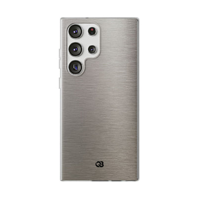 Grey Lite Phone Case for Samsung - Brushed Nickel Linen