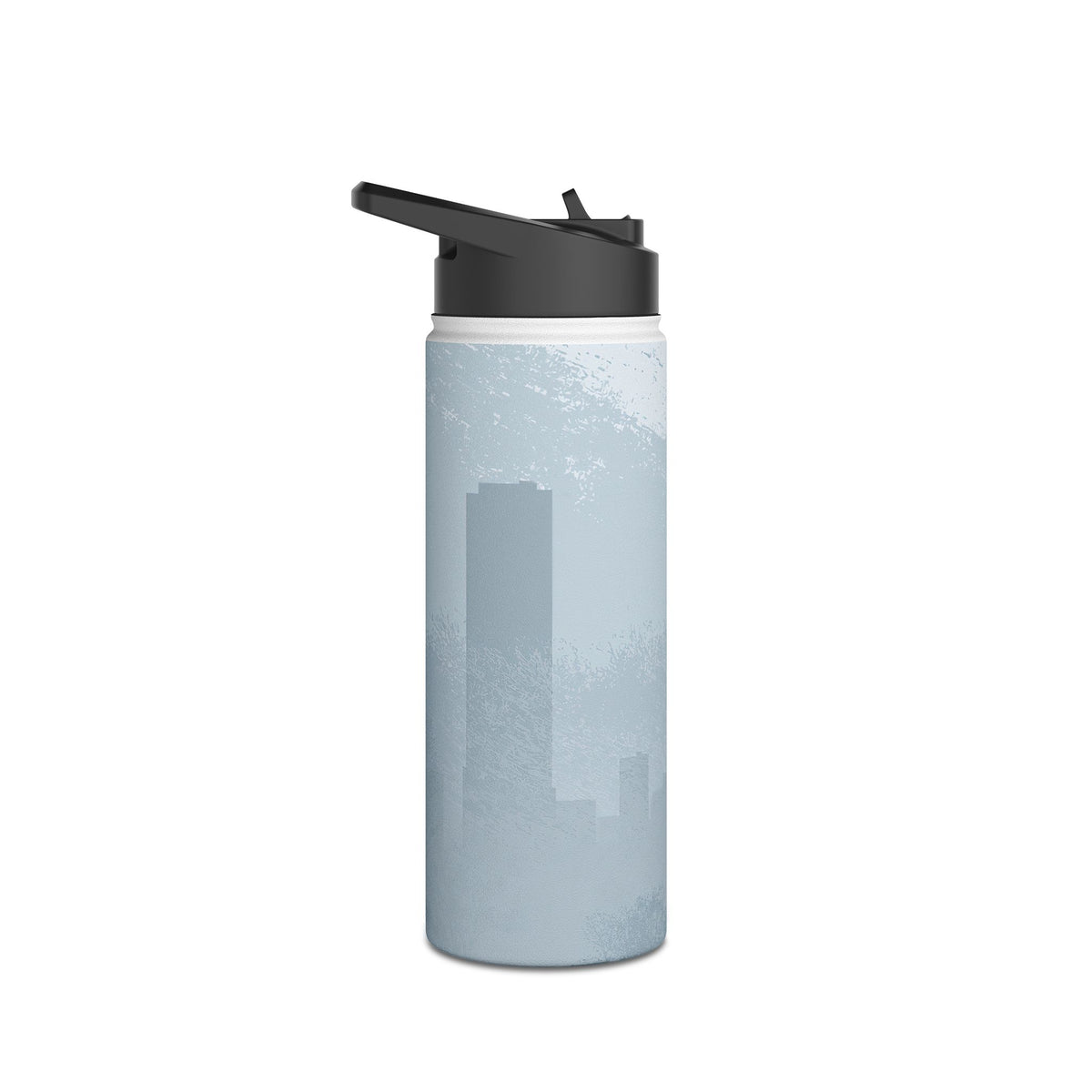 Misty Horizon · Insulated Water Bottle · Blue