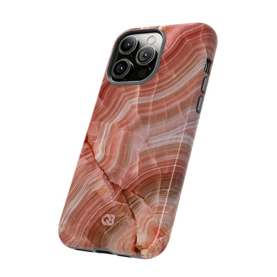 Blushing Rose Strata · Tough Phone Case for iPhone · Pink