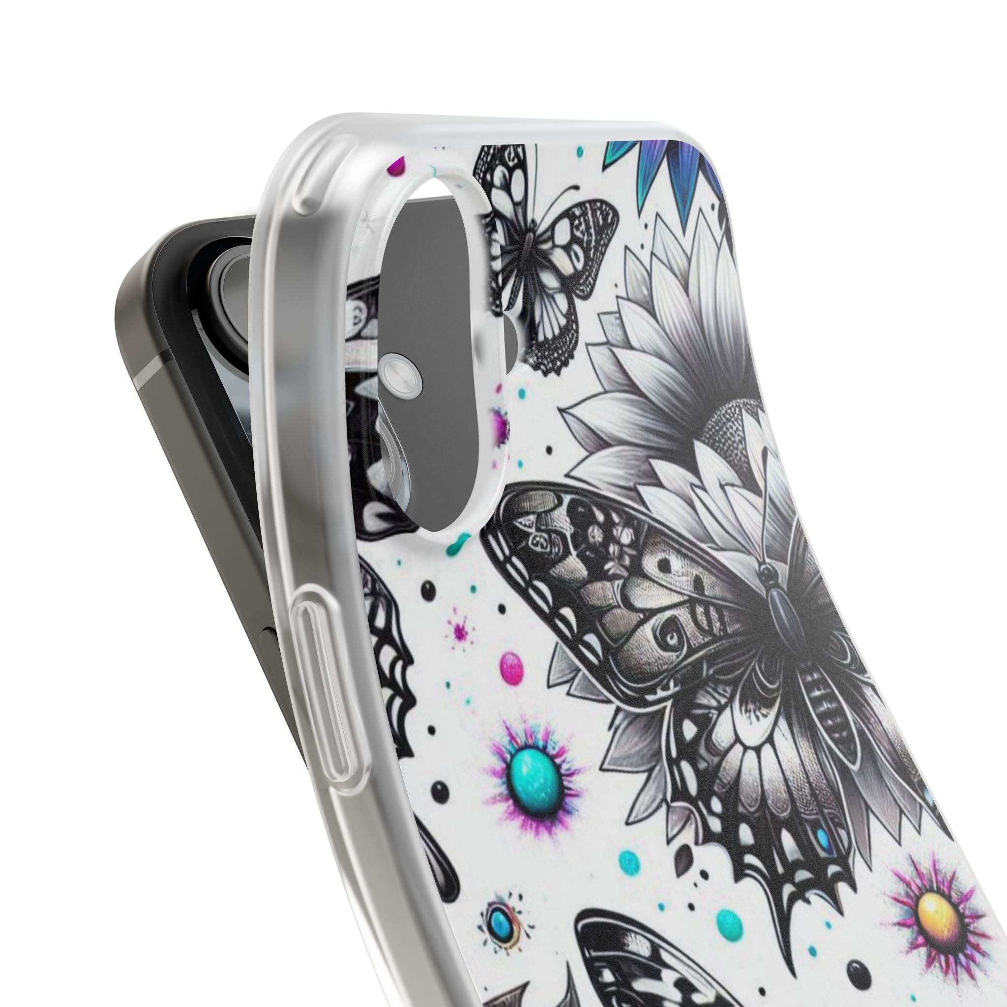 Butterfly Bloom iPhone 16 Plus Case - Soft