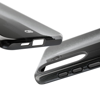 Black Tough Phone Case for Samsung - Brutalist Pixel Monolith