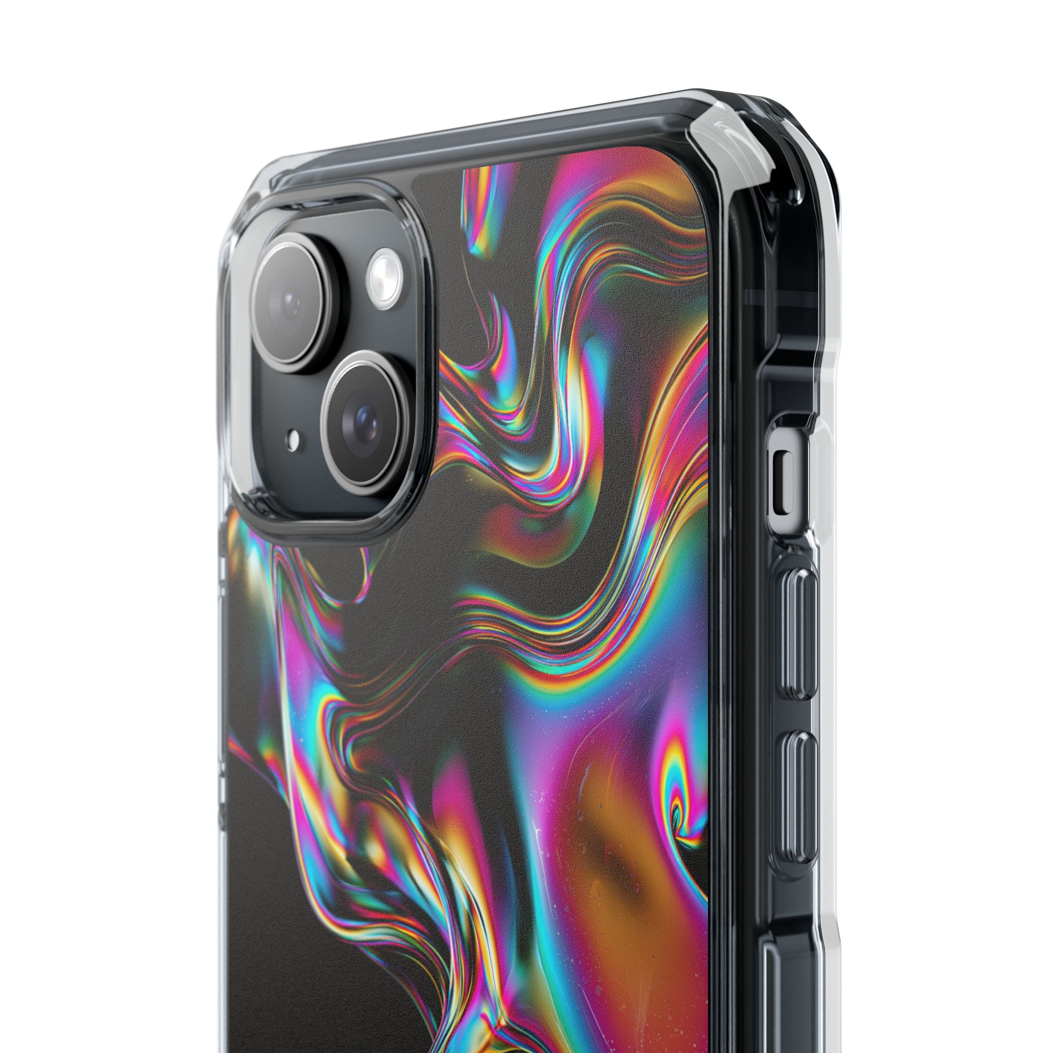 Purple Impact MagSafe Phone Case for iPhone - Liquid Neon Chrome