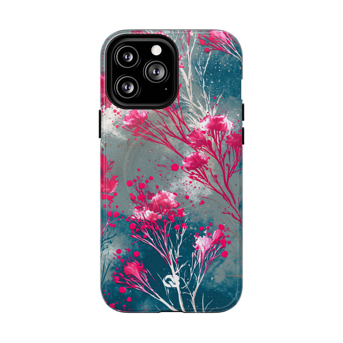 Cyber Blossom · Tough 2.0 Magnetic Phone Case for iPhone · Teal
