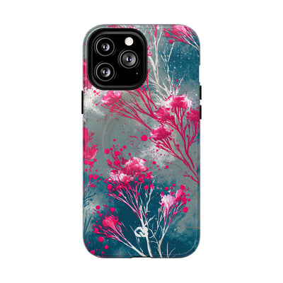 Cyber Blossom · Tough 2.0 Magnetic Phone Case for iPhone · Teal