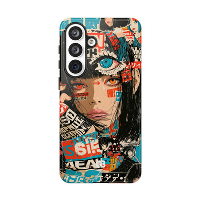 Shibuya Street Collage · Tough Phone Case for Samsung · Red