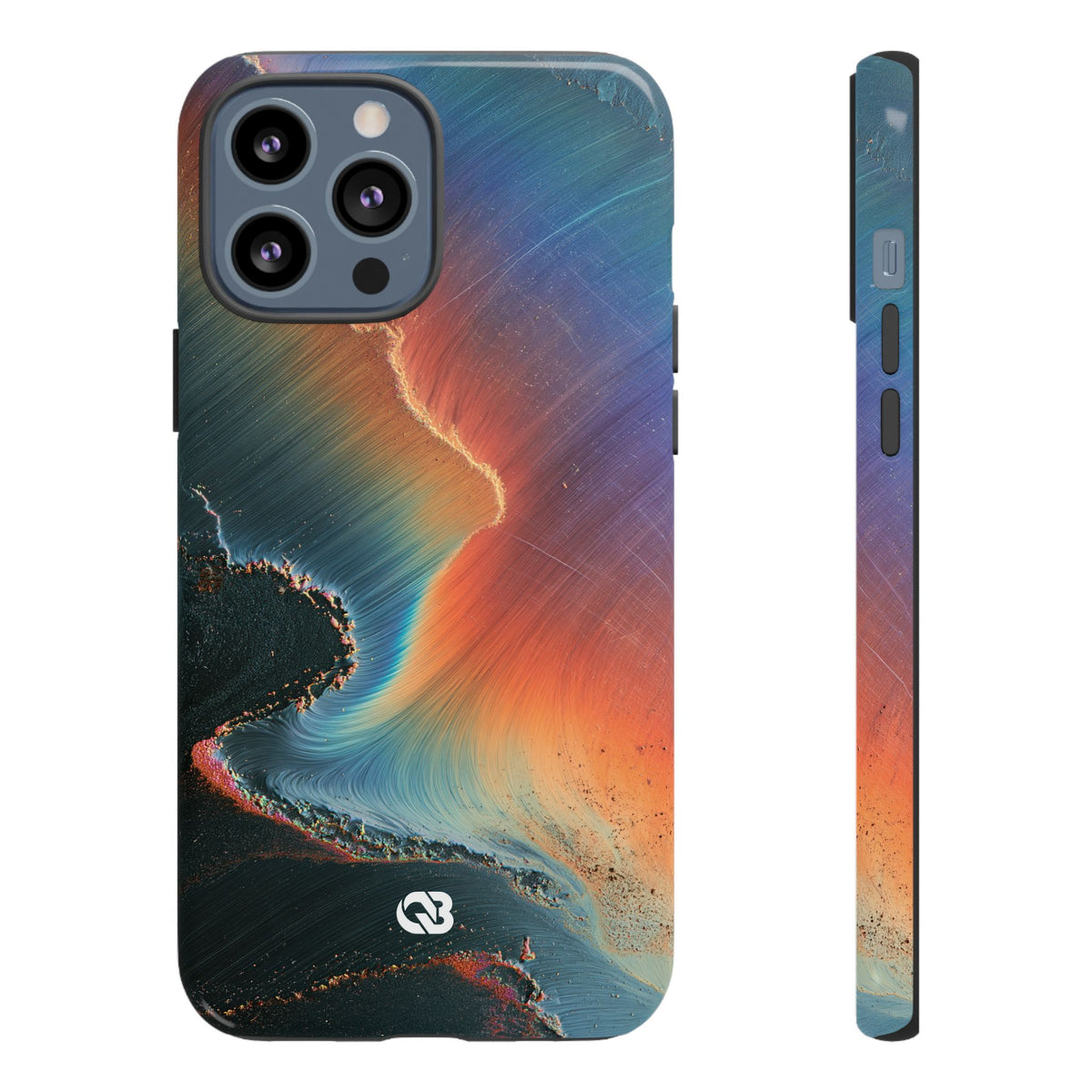 Prismatic Aura Shift · Tough Phone Case for iPhone · Blue