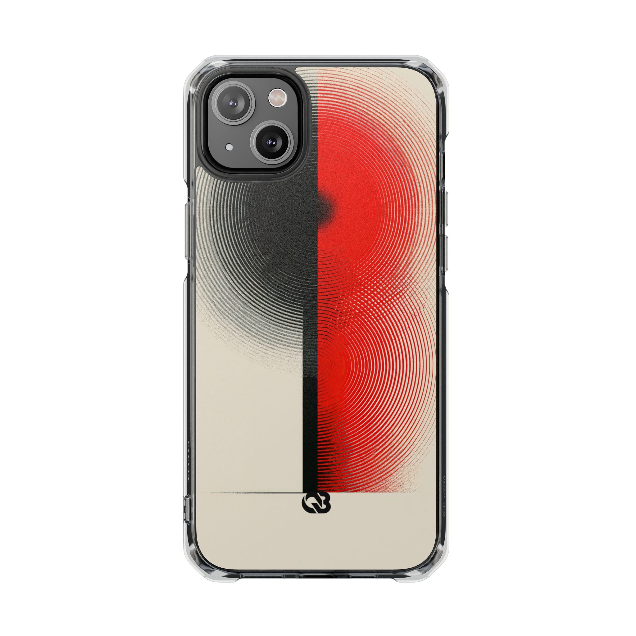 Red Impact MagSafe Phone Case for iPhone - Split Signal Red